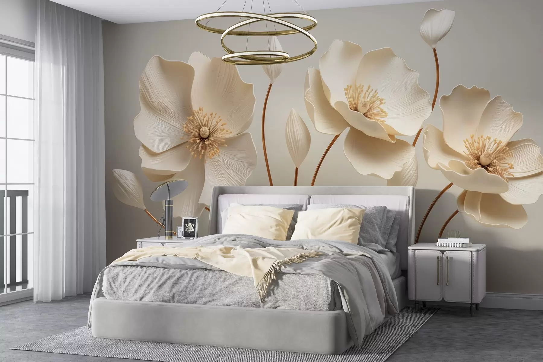 Papier peint Fleurs gracieuses w04248