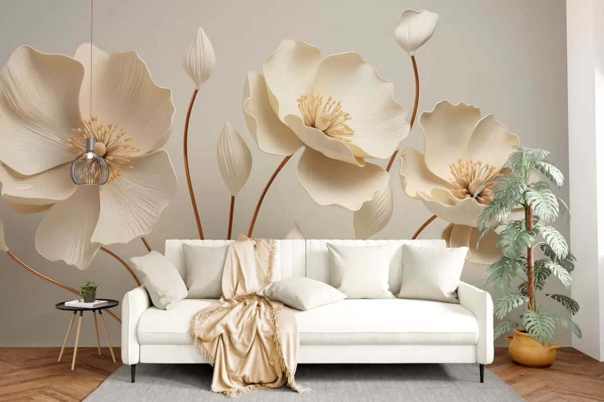 Papier peint Fleurs gracieuses w04248