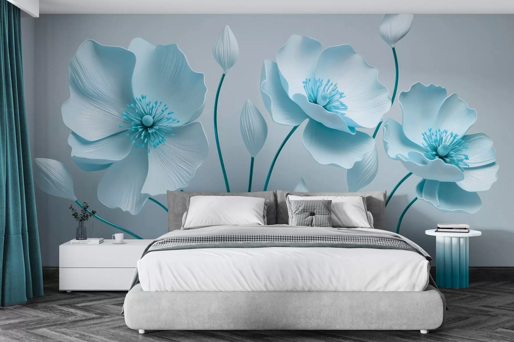 Papier peint Fleurs gracieuses w04248v1