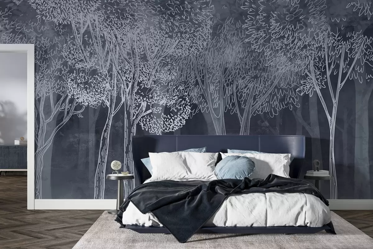 Papier peint Arbres luxuriants et feuillus w04251v2