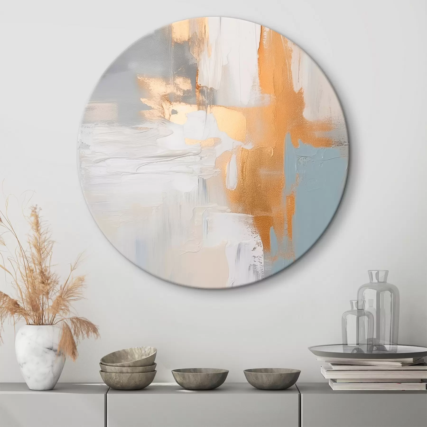 Tableau Traits de pinceau abstraits imitant la peinture r45112