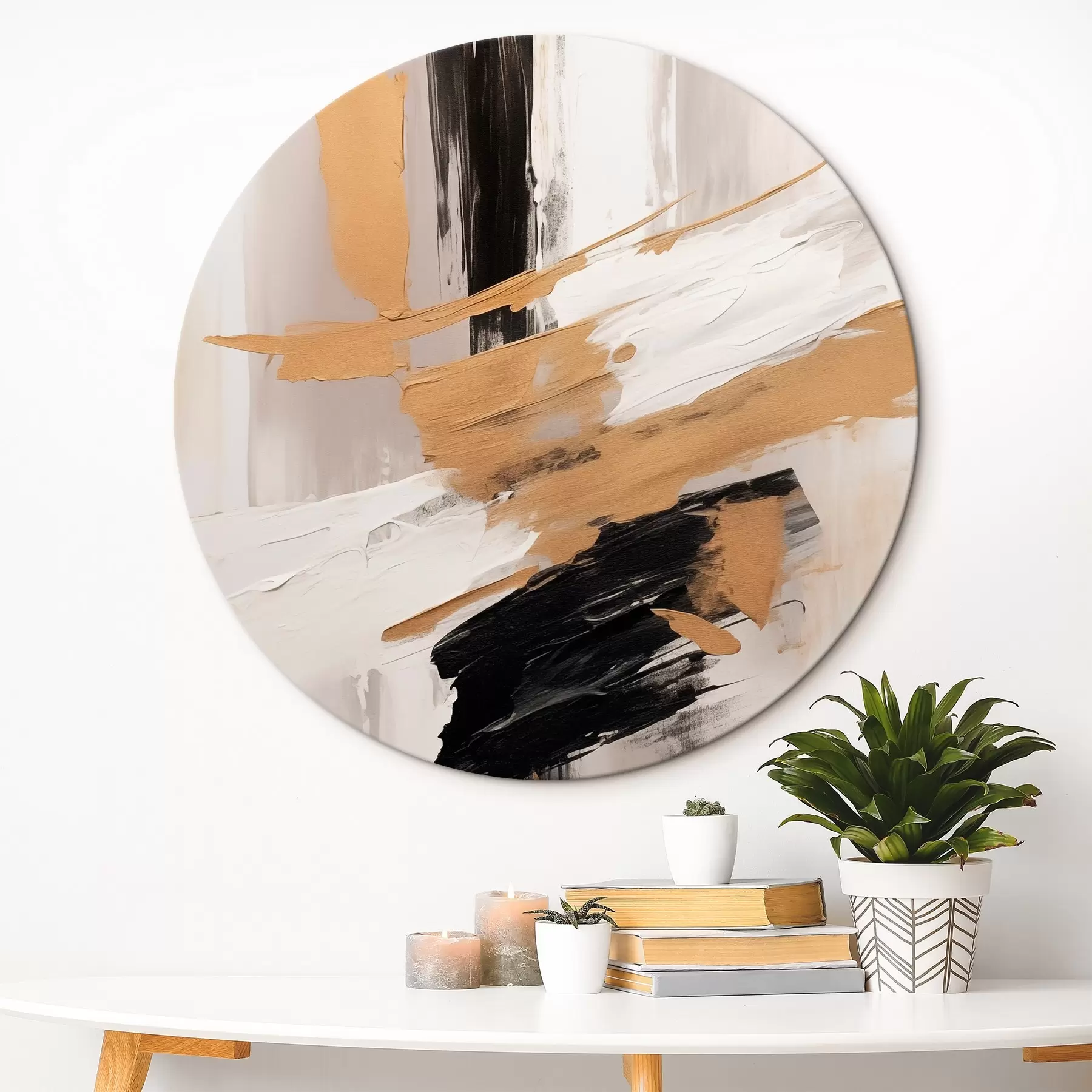 Tableau Abstraction moderne imitation de coups de pinceau r45127