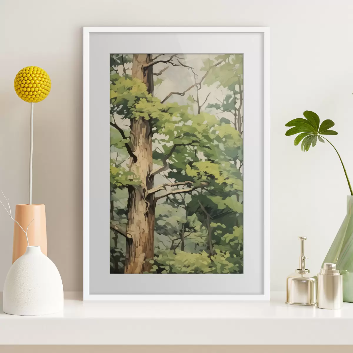 Poster Arbre et étincelle f45117