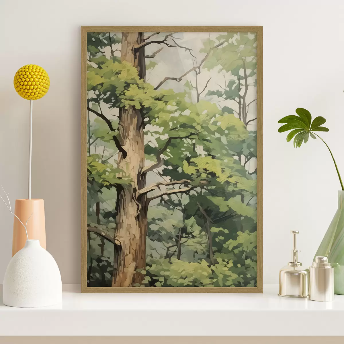 Poster Arbre et étincelle f45117
