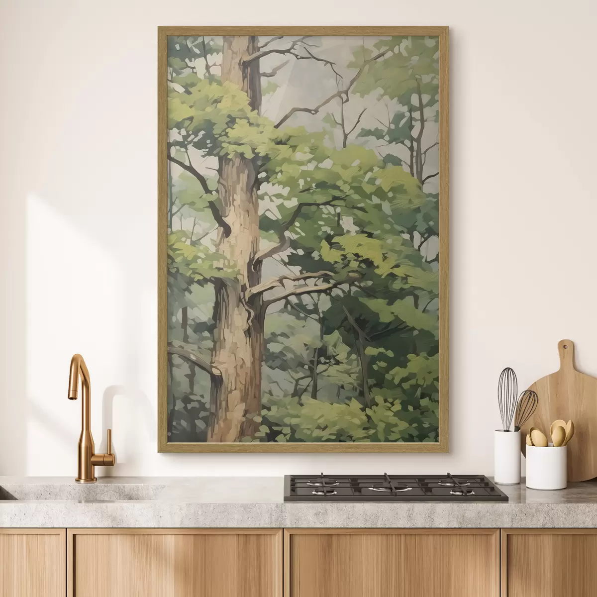 Poster Arbre et étincelle f45117