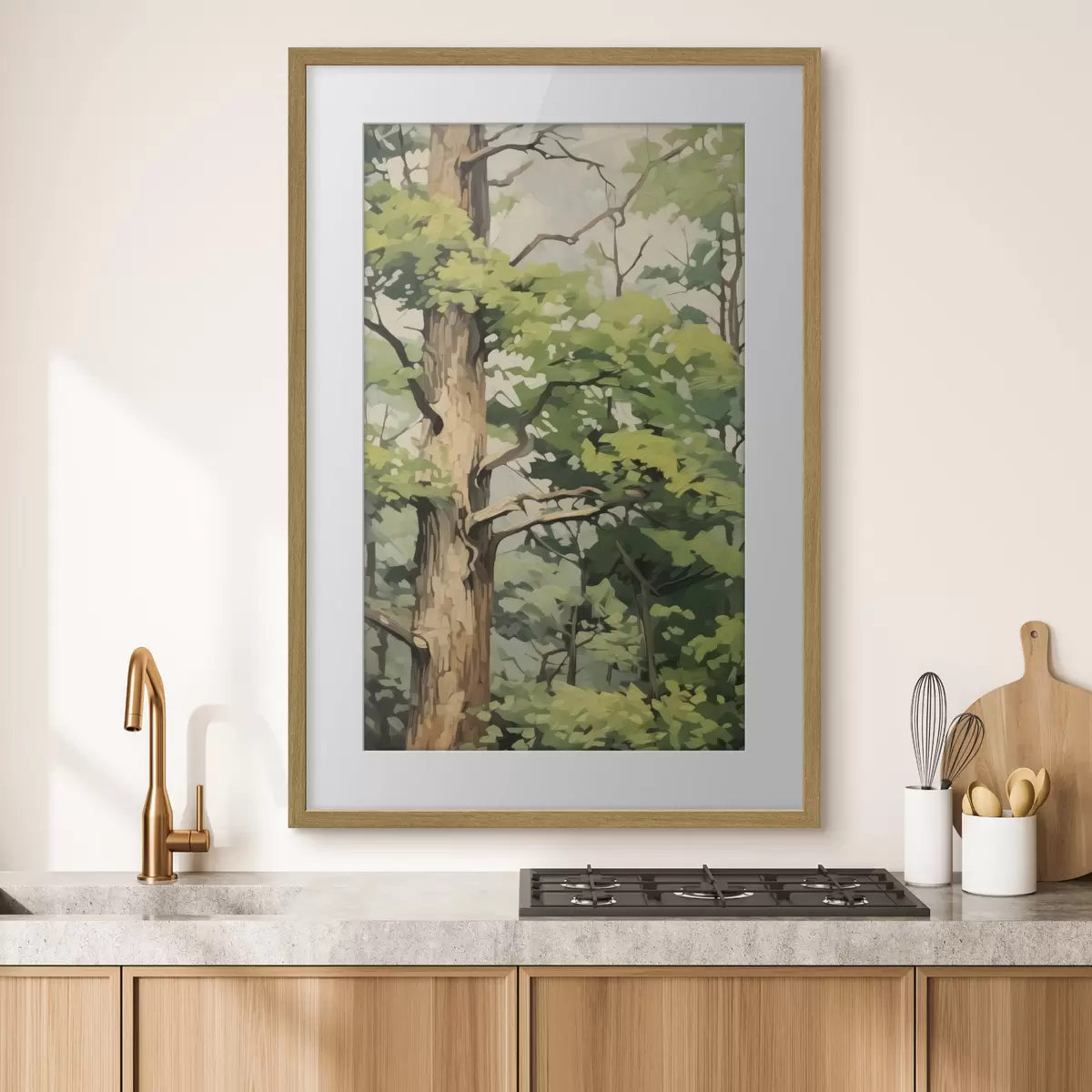 Poster Arbre et étincelle f45117