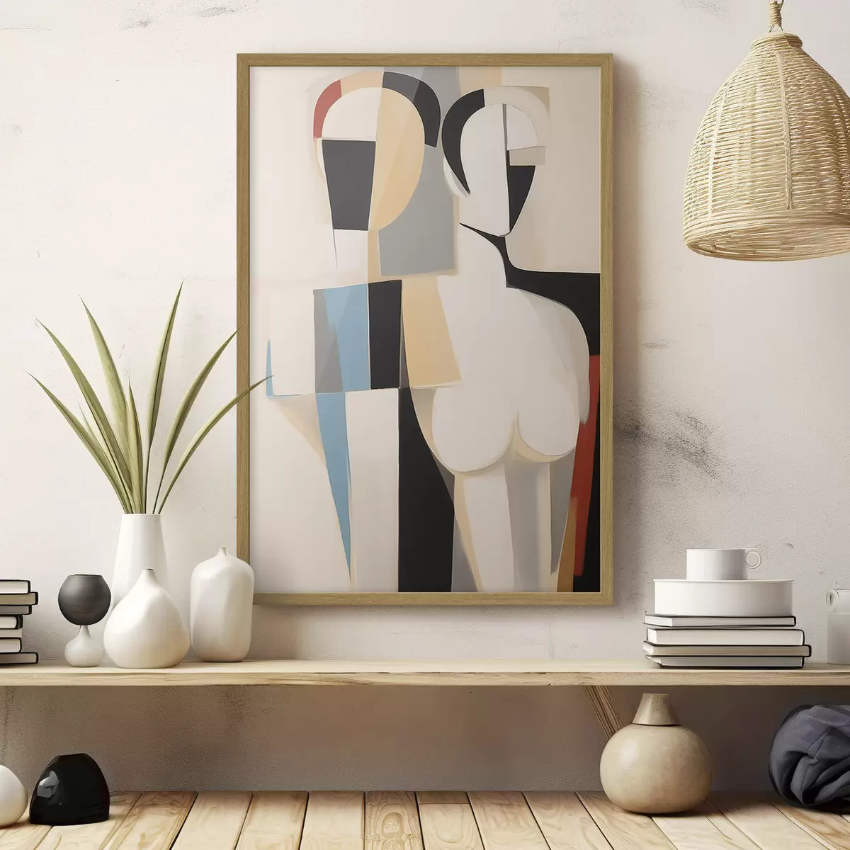 Poster Portrait abstrait d'un couple f45123