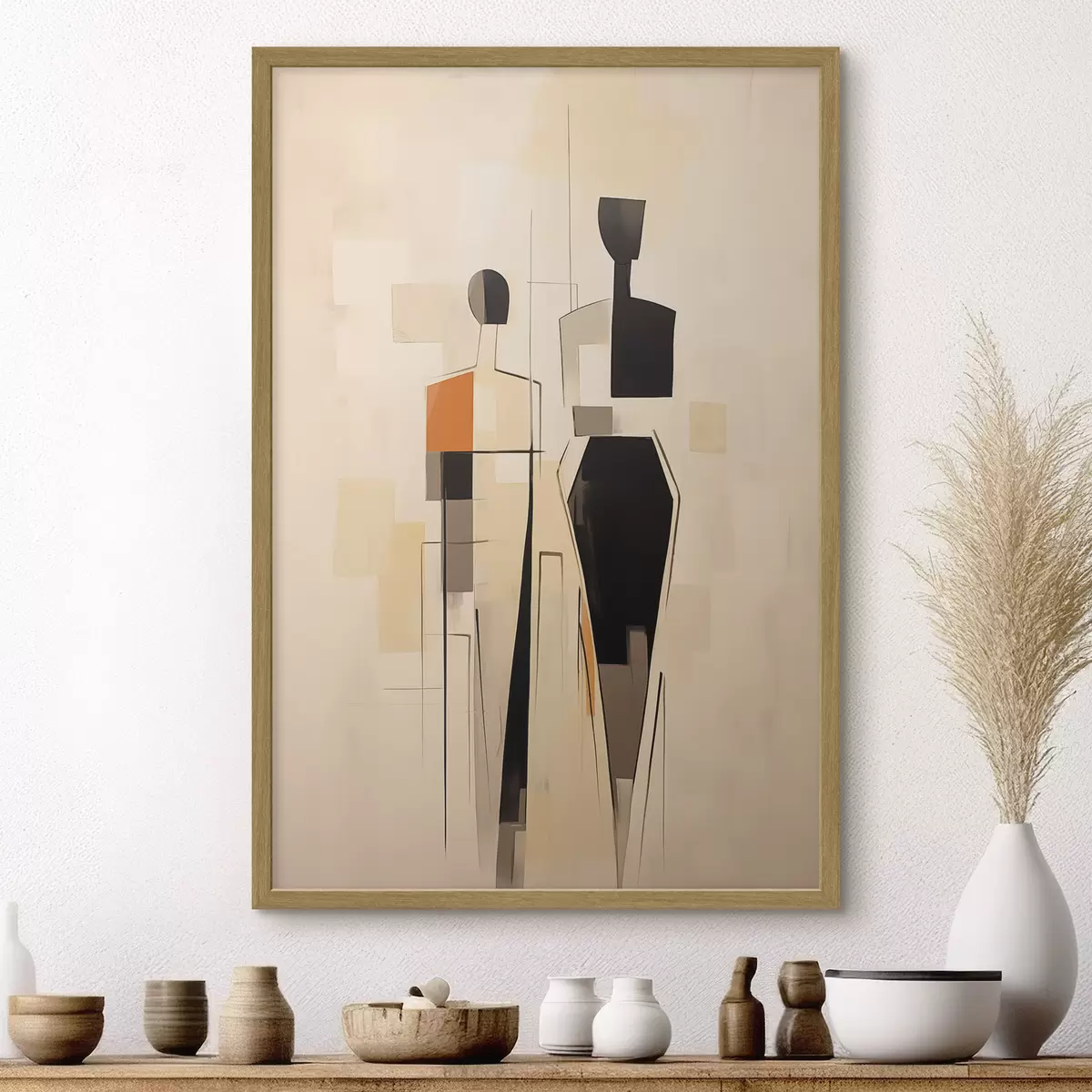 Poster Silhouettes abstraites f45124
