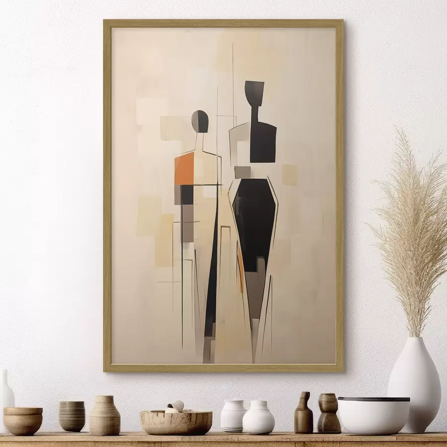 Papier peint Silhouettes abstraites f45124