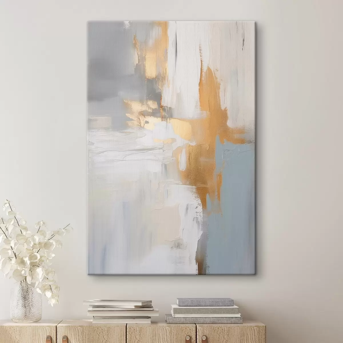 Tableau Traits de pinceau abstraits imitant la peinture s45112