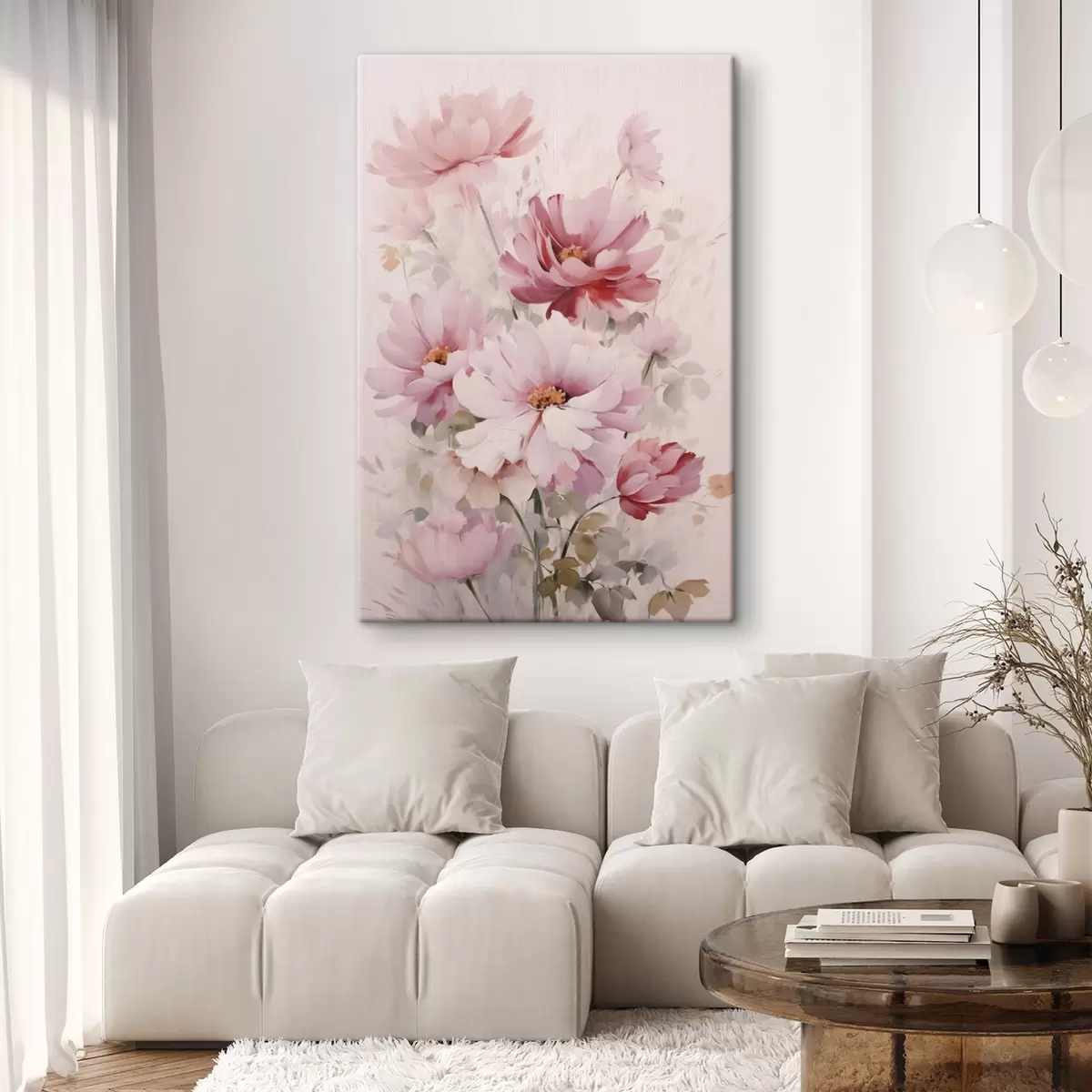 Tableau Peinture imitation bouquet de fleurs s45120
