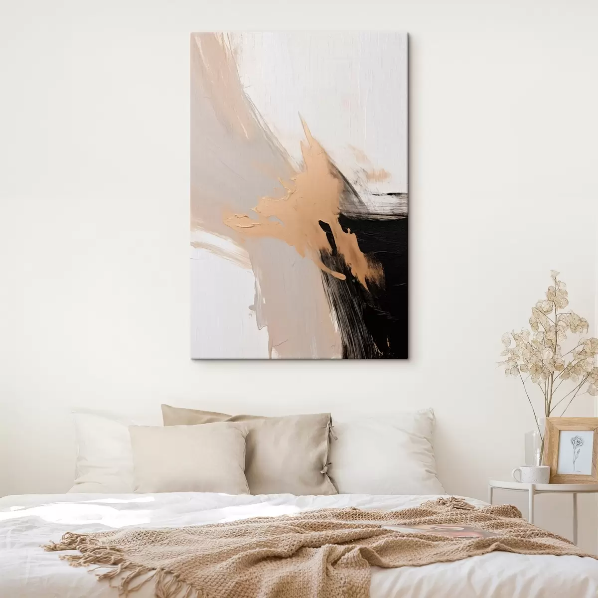 Tableau Abstraction dynamique imitant les coups de pinceau s45126