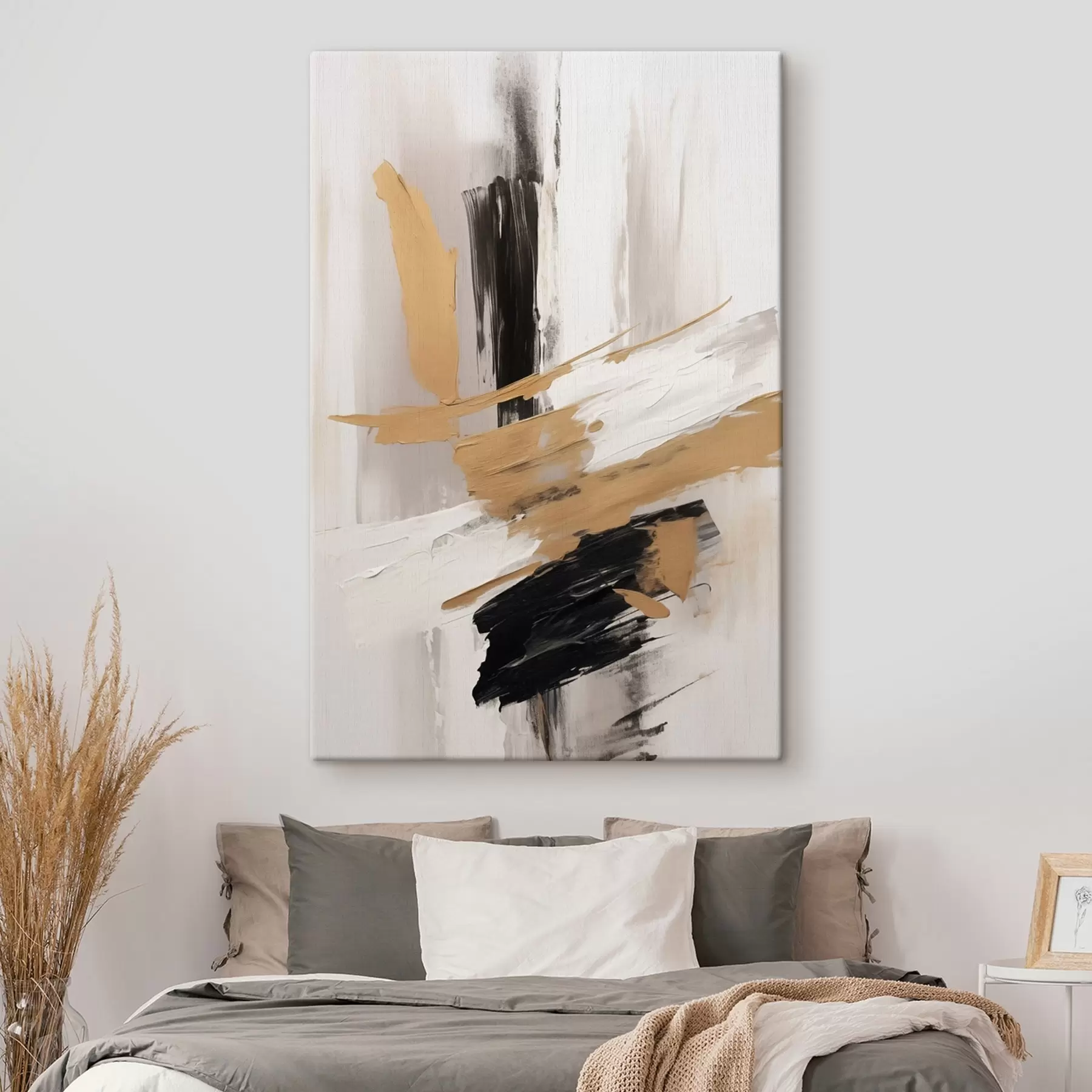 Tableau Abstraction moderne imitation de coups de pinceau s45127