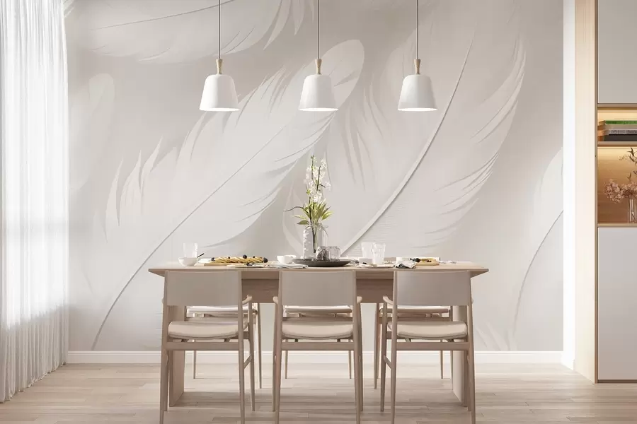 Papier peint Plumes w04273