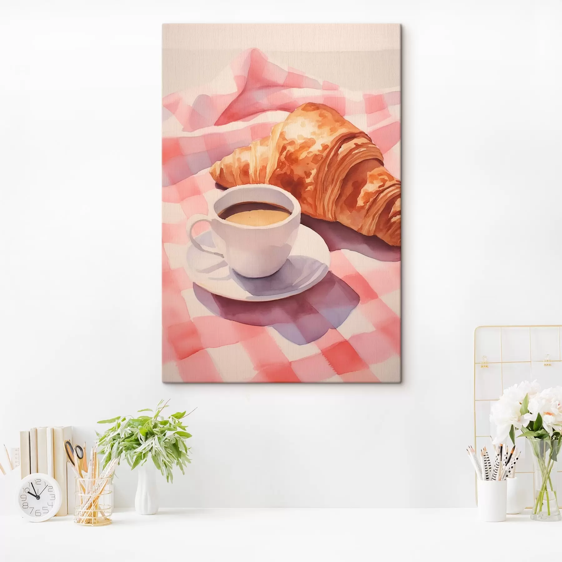 Tableau Café avec croissant s45143