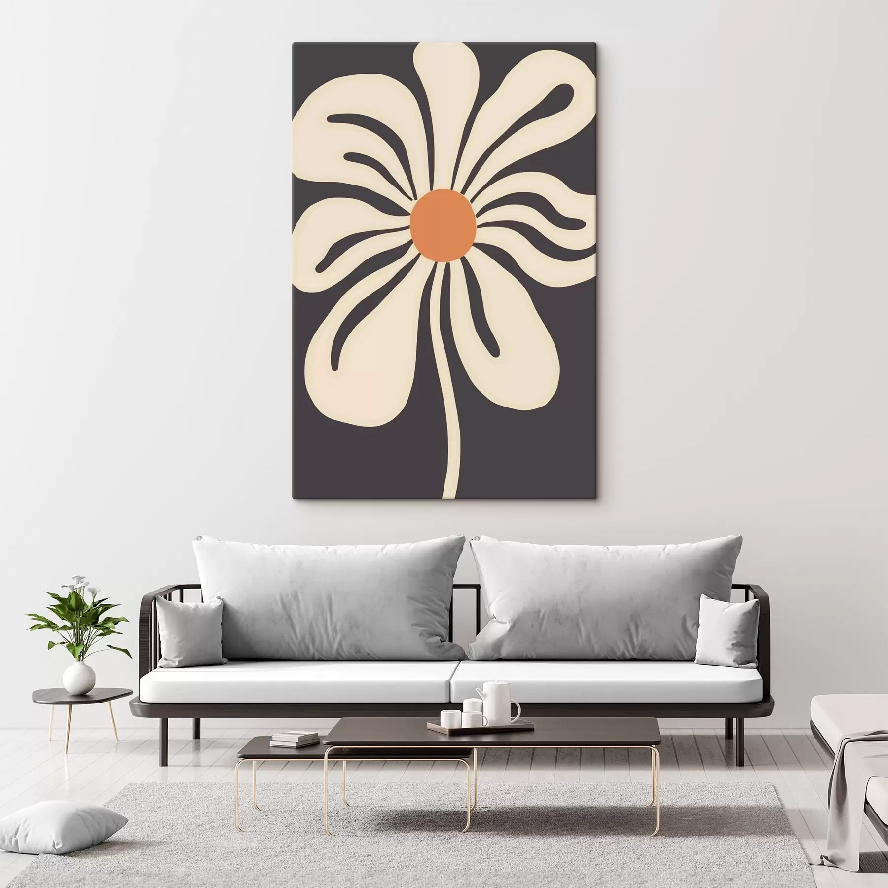 Tableau Fleur stylisée s45150