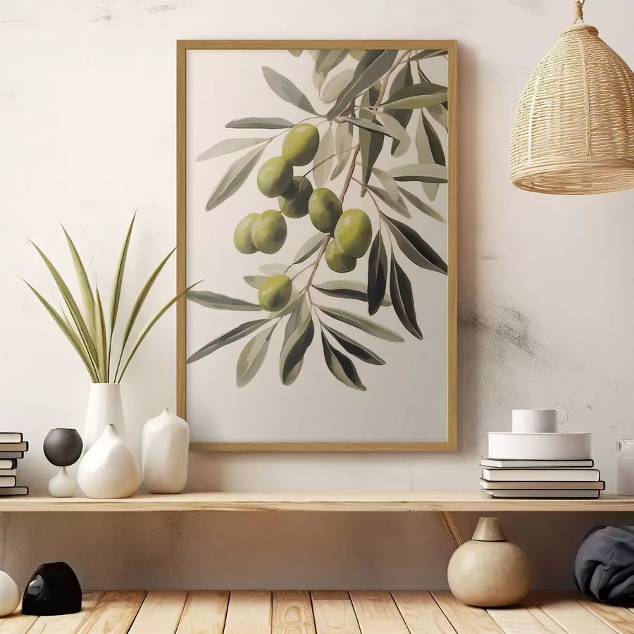 Papier peint Branche d'olives f45138
