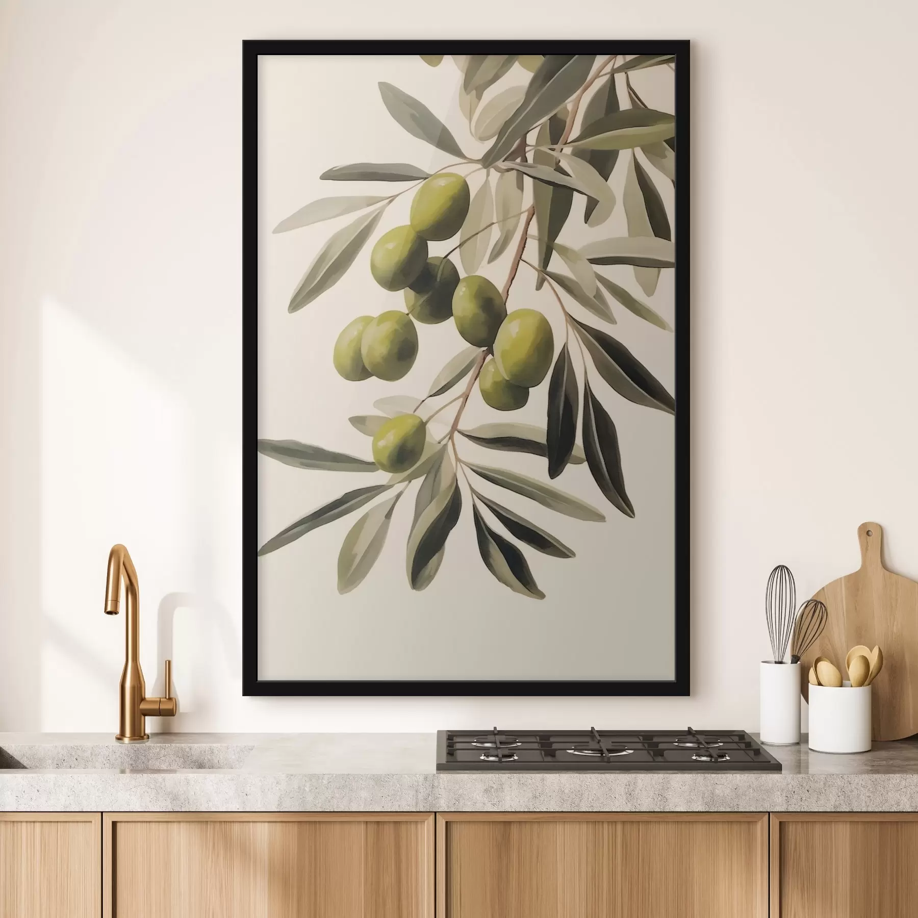 Papier peint Branche d'olives f45138