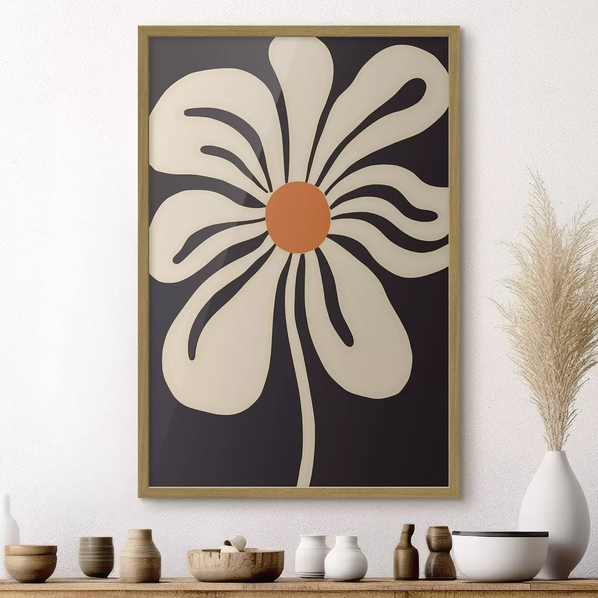 Poster Fleur stylisée f45150