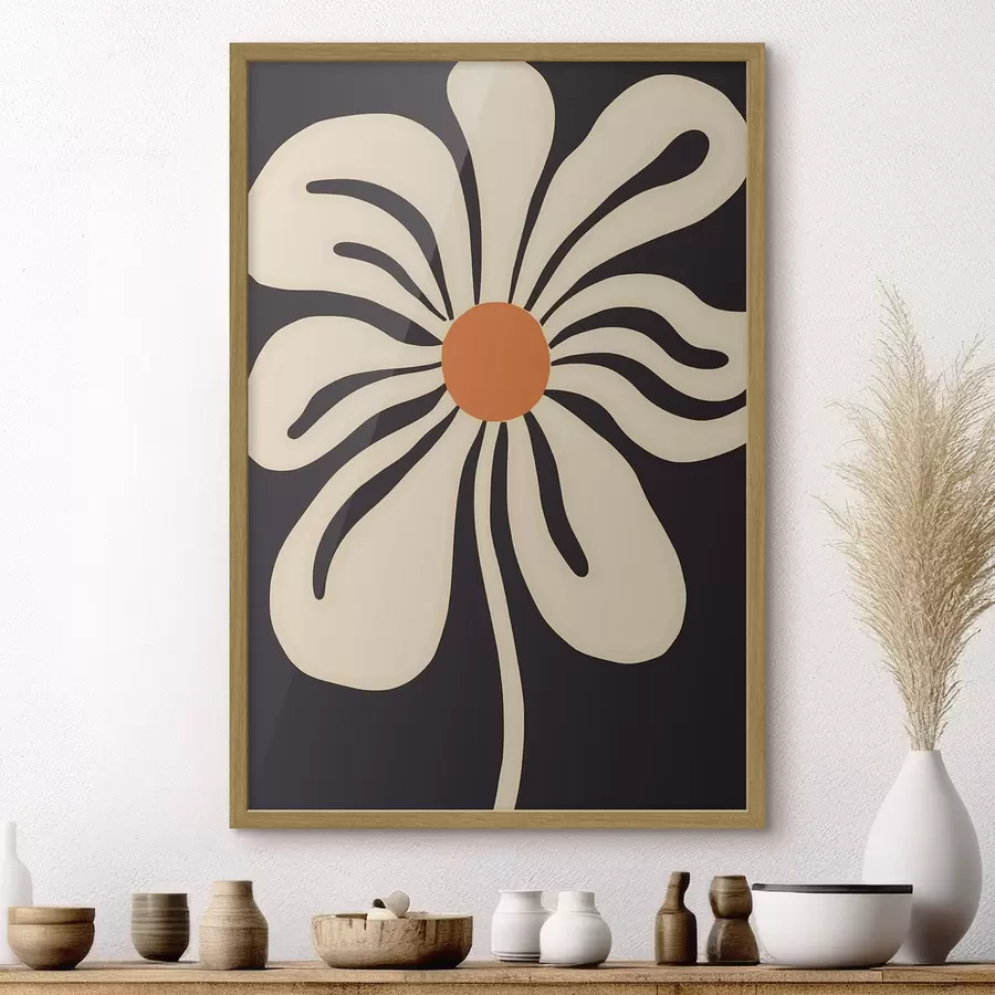 Papier peint Fleur stylisée f45150