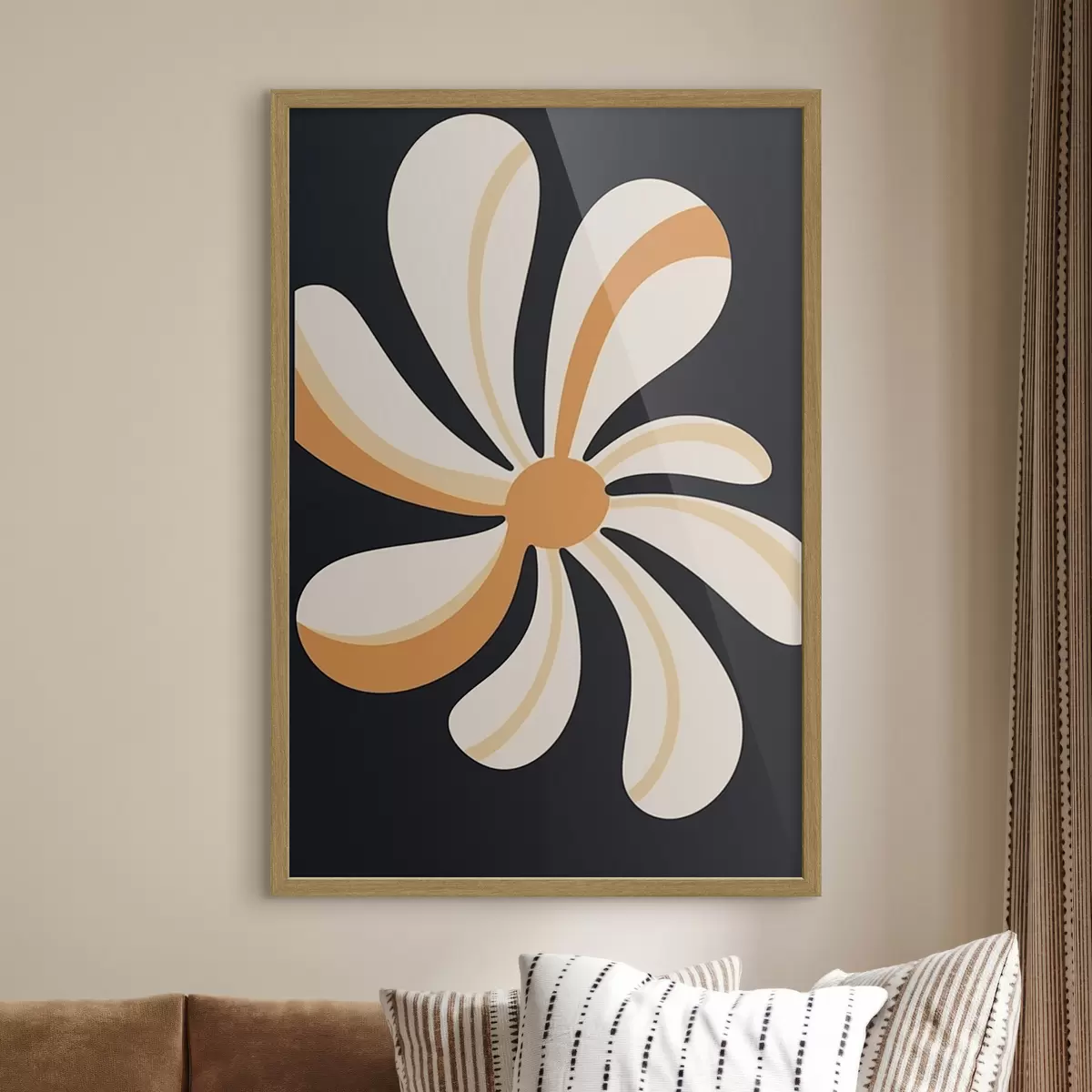 Poster Fleur stylisée f45151