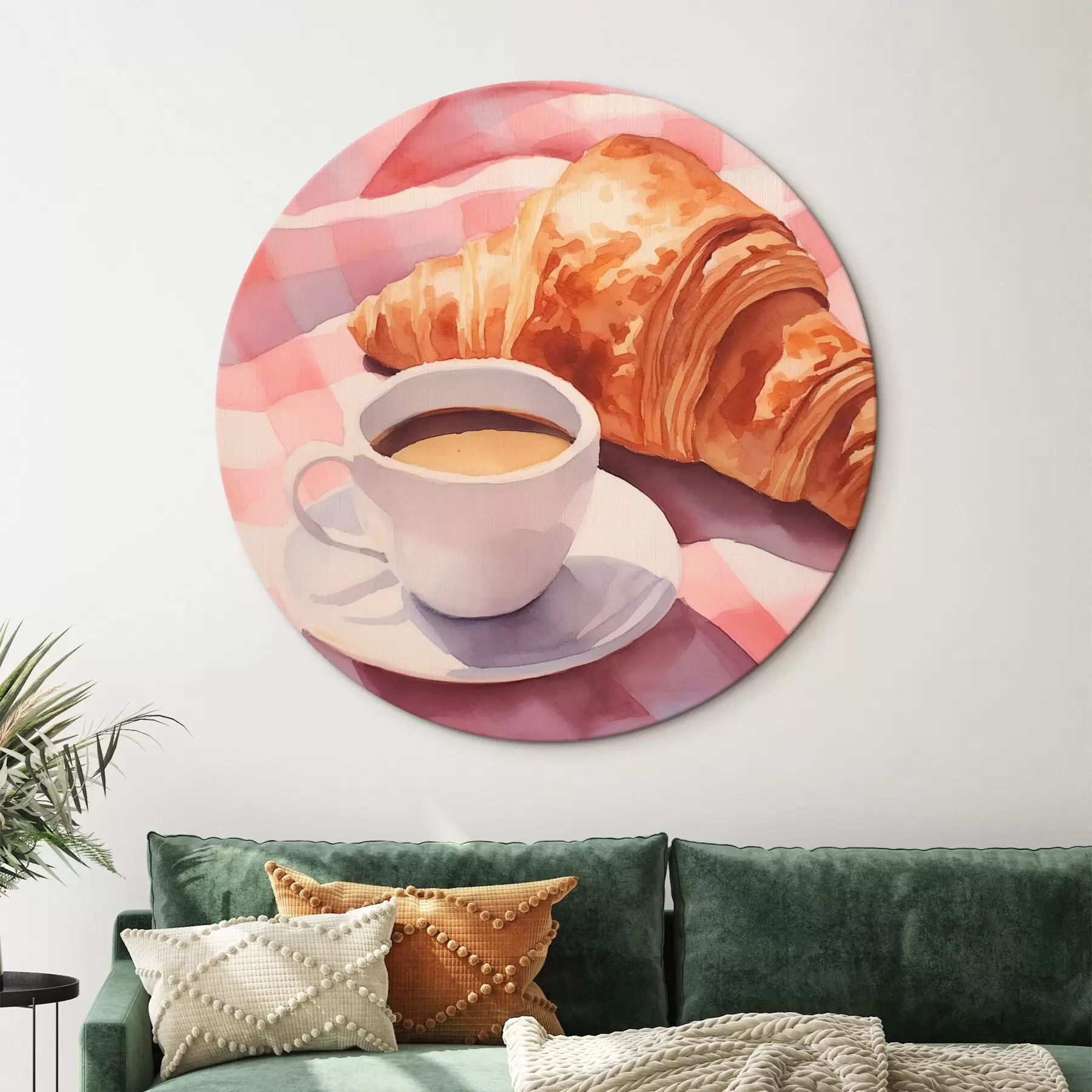 Tableau Café avec croissant r45143
