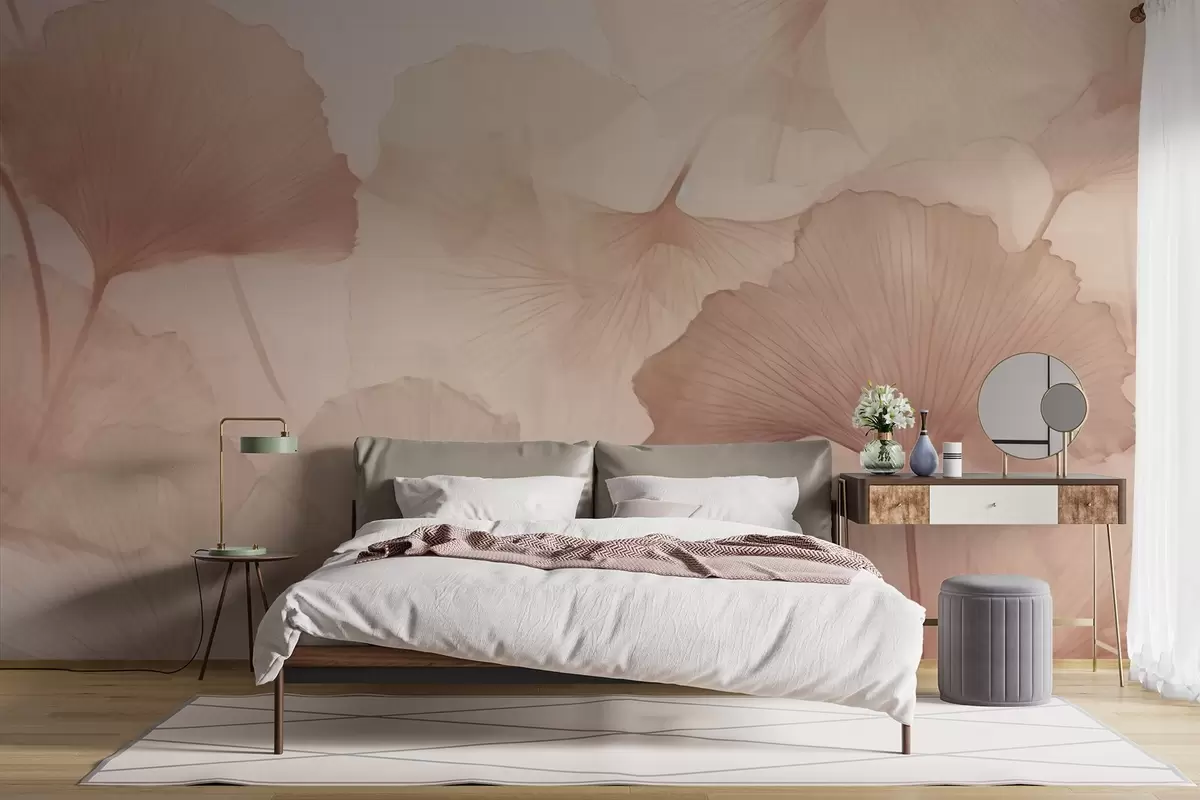 Papier peint Feuilles de ginkgo w04280