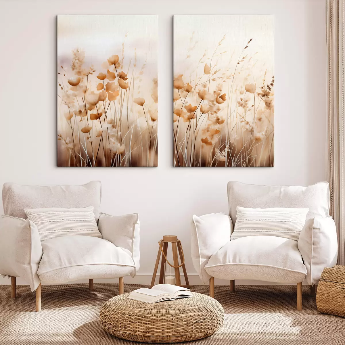 Tableau Fleurs sauvages abstraites m00481