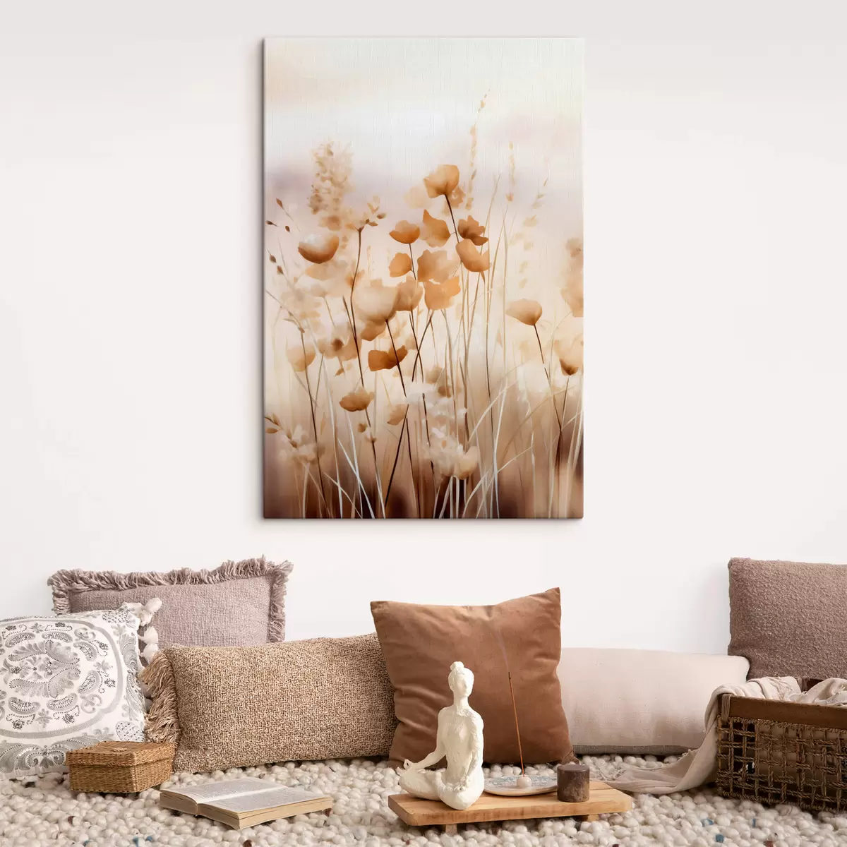 Tableau Fleurs sauvages abstraites s44413