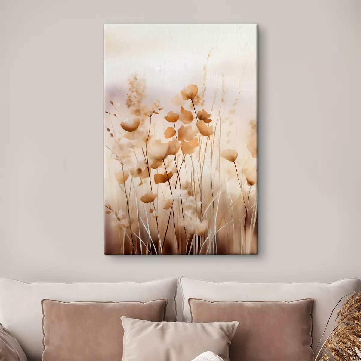 Tableau Fleurs sauvages abstraites s44413