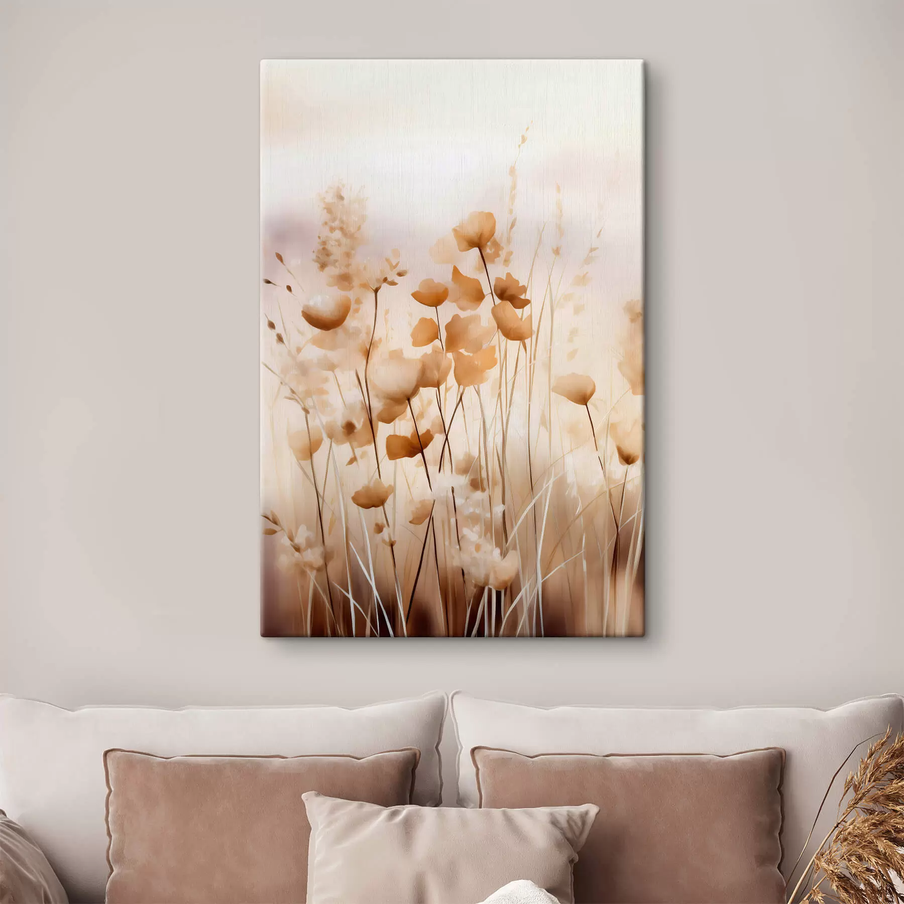 Tableau Fleurs sauvages abstraites s44413