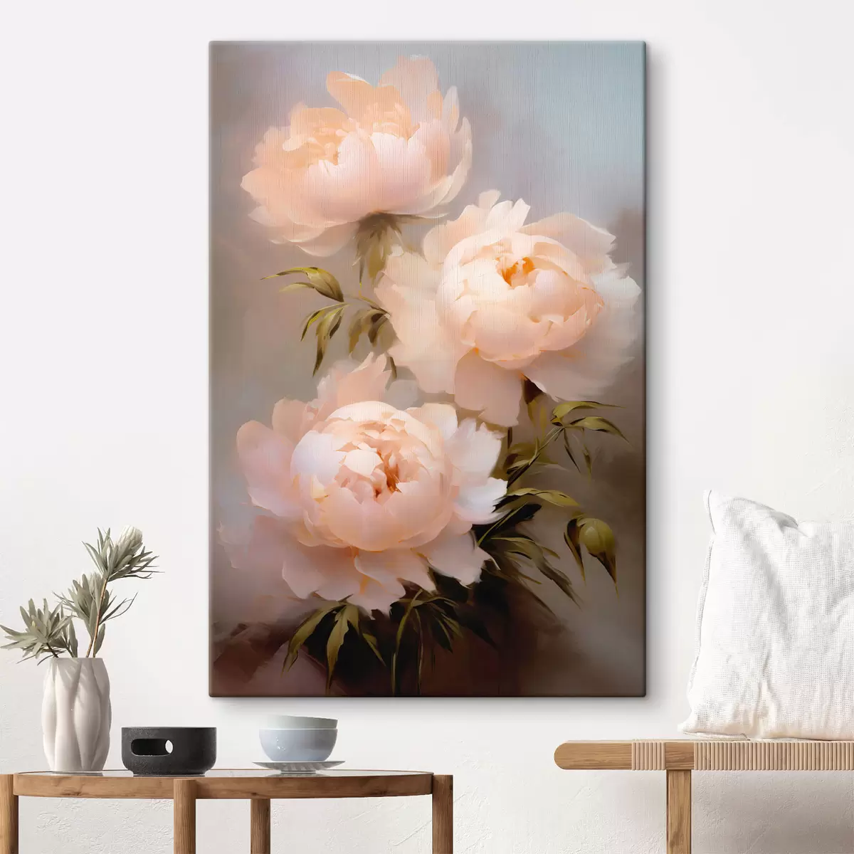 Tableau Un bouquet de pivoines s44414