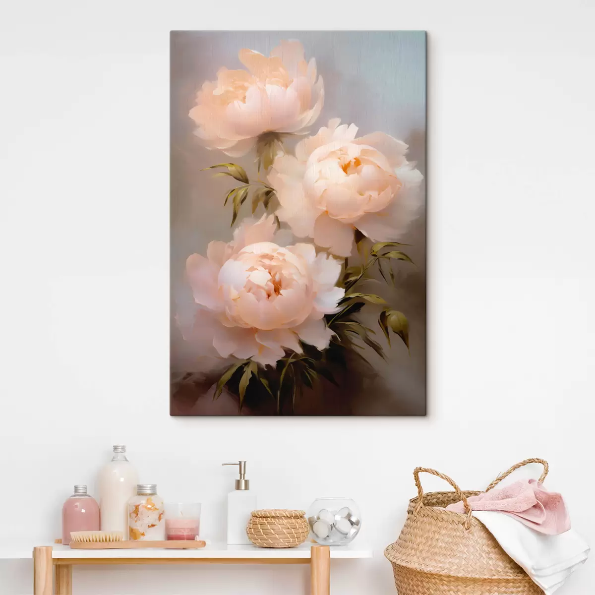 Tableau Un bouquet de pivoines s44414