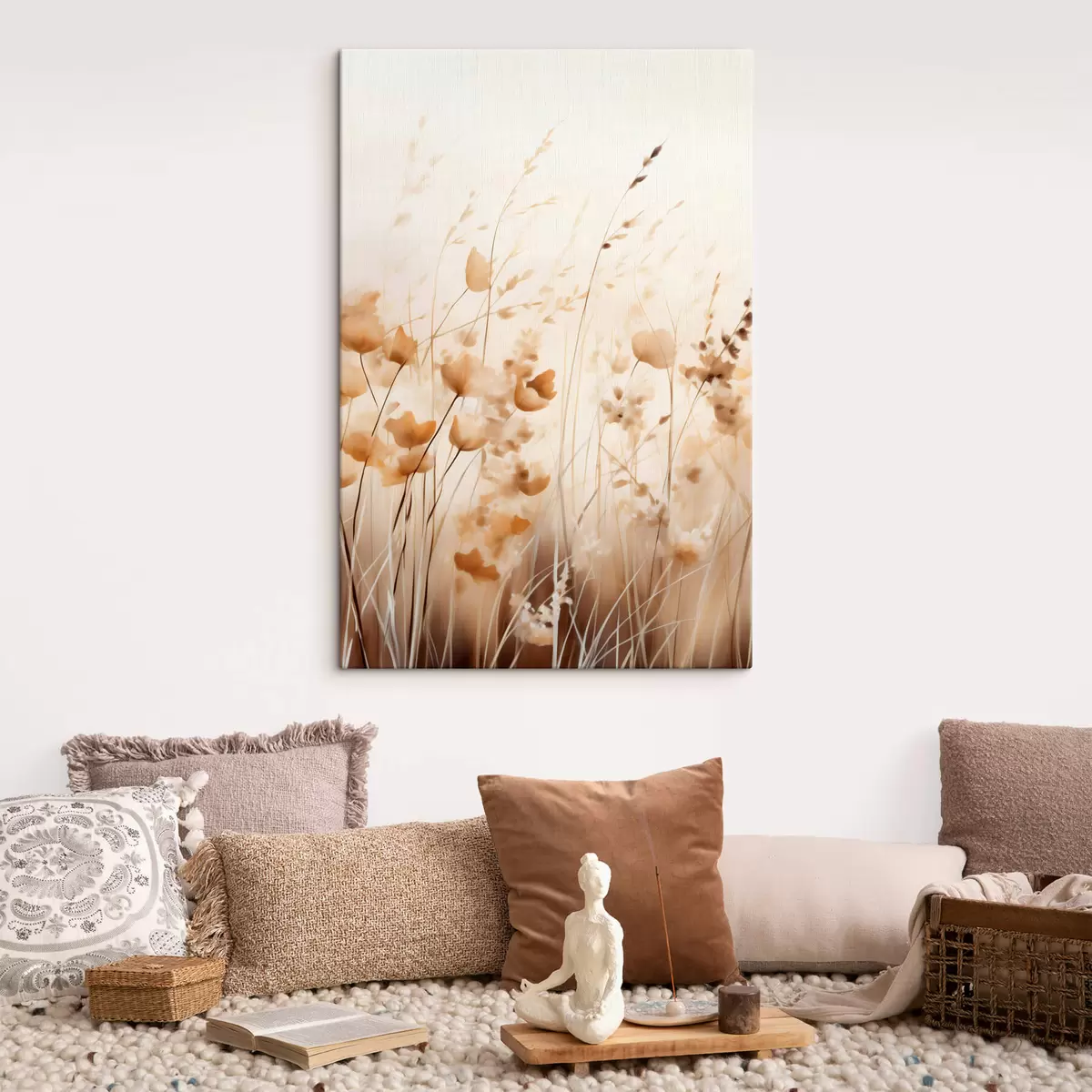 Tableau Fleurs sauvages abstraites s45063