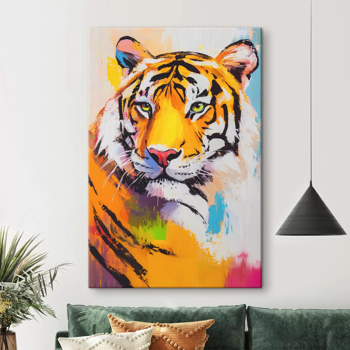Tableau Portrait d'un tigre s45069