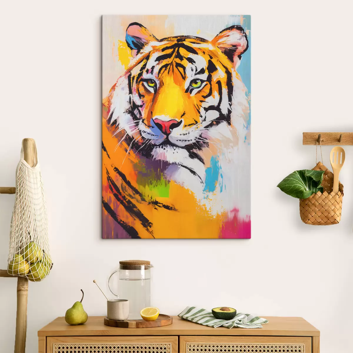 Tableau Portrait d'un tigre s45069