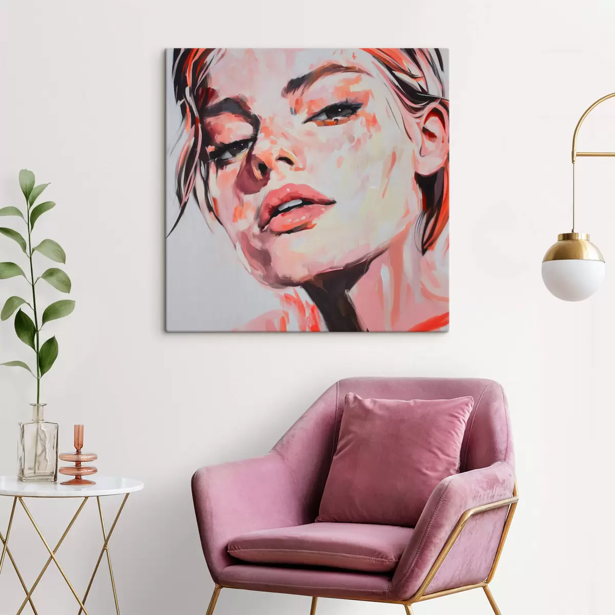 Tableau Portrait d'une femme s45134