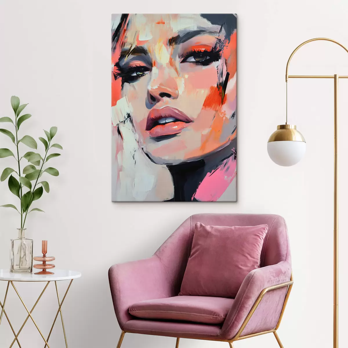 Tableau Portrait d'une femme s45135