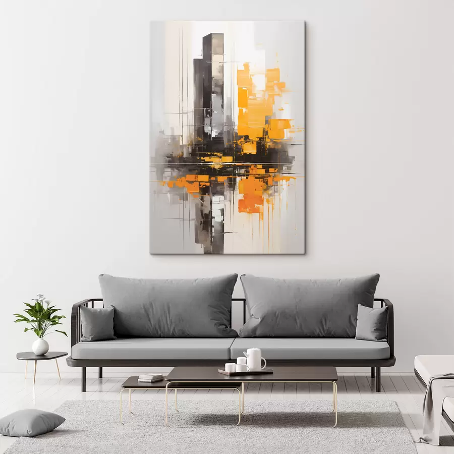 Tableau Abstraction avec les gratte-ciel s45162
