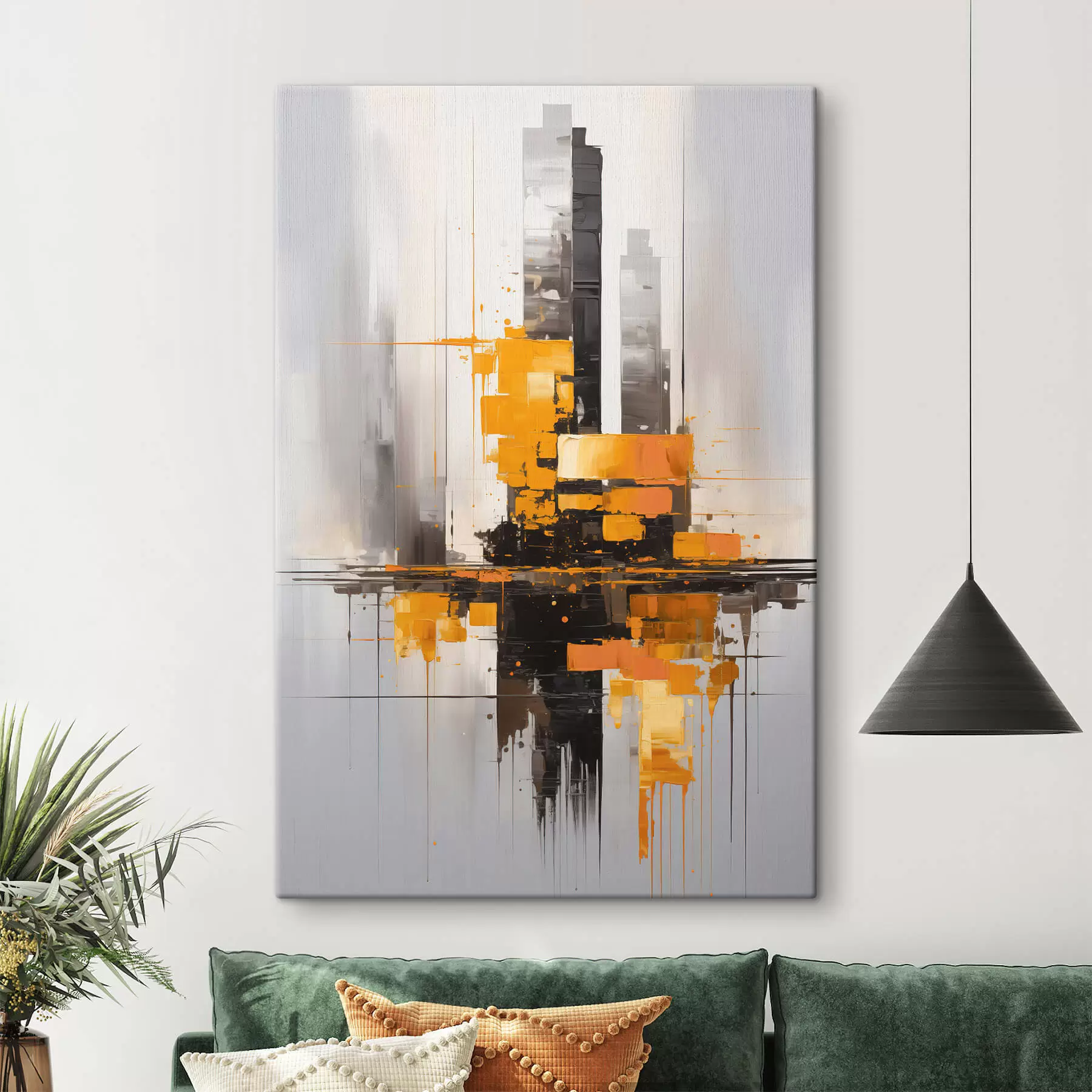 Tableau Abstraction avec les gratte-ciel s45163