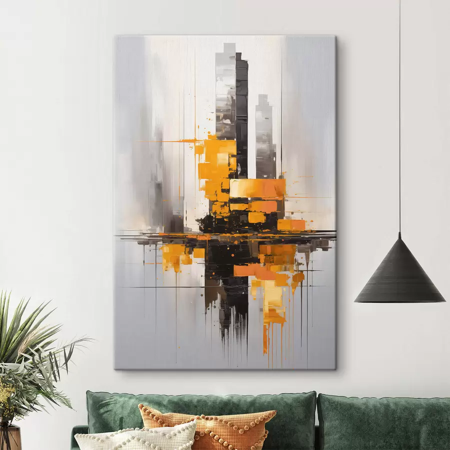Tableau Abstraction avec les gratte-ciel s45163