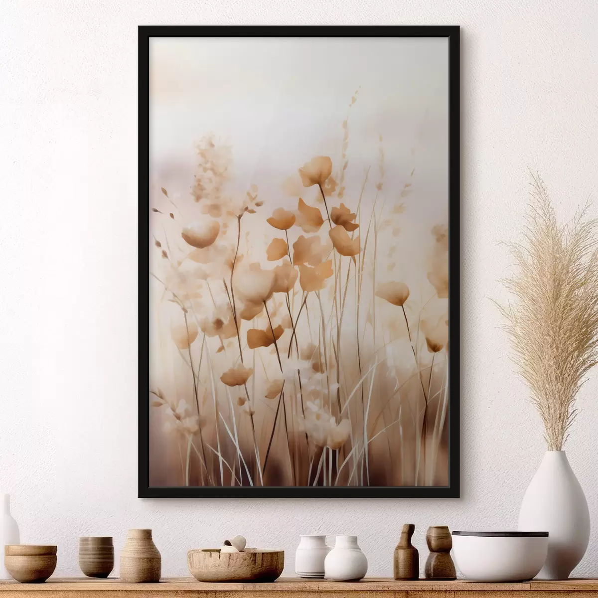Poster Fleurs sauvages abstraites f44413
