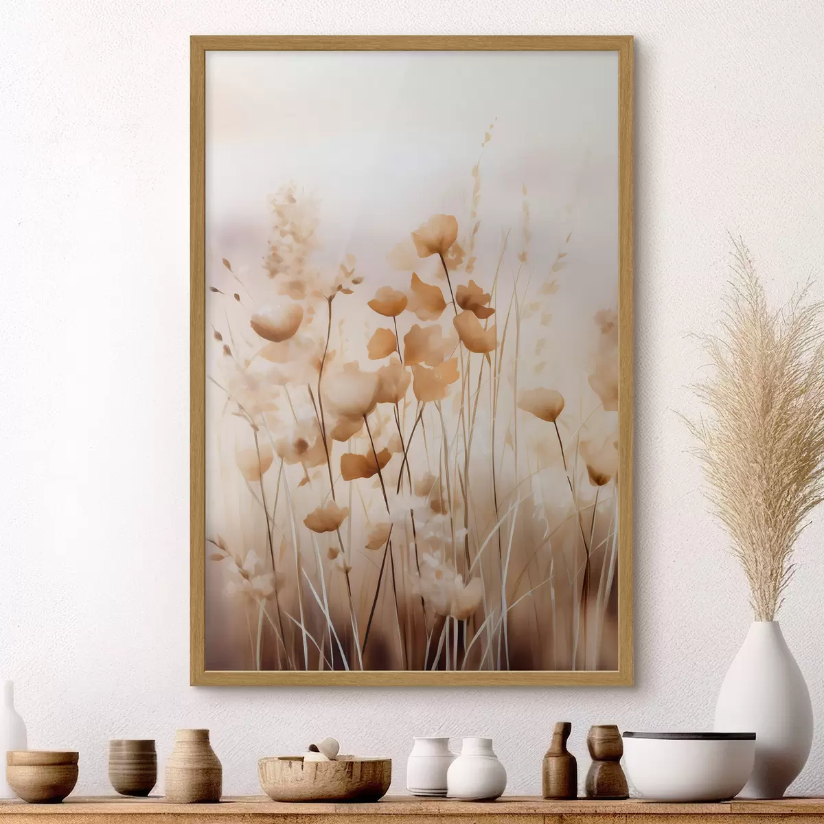 Poster Fleurs sauvages abstraites f44413