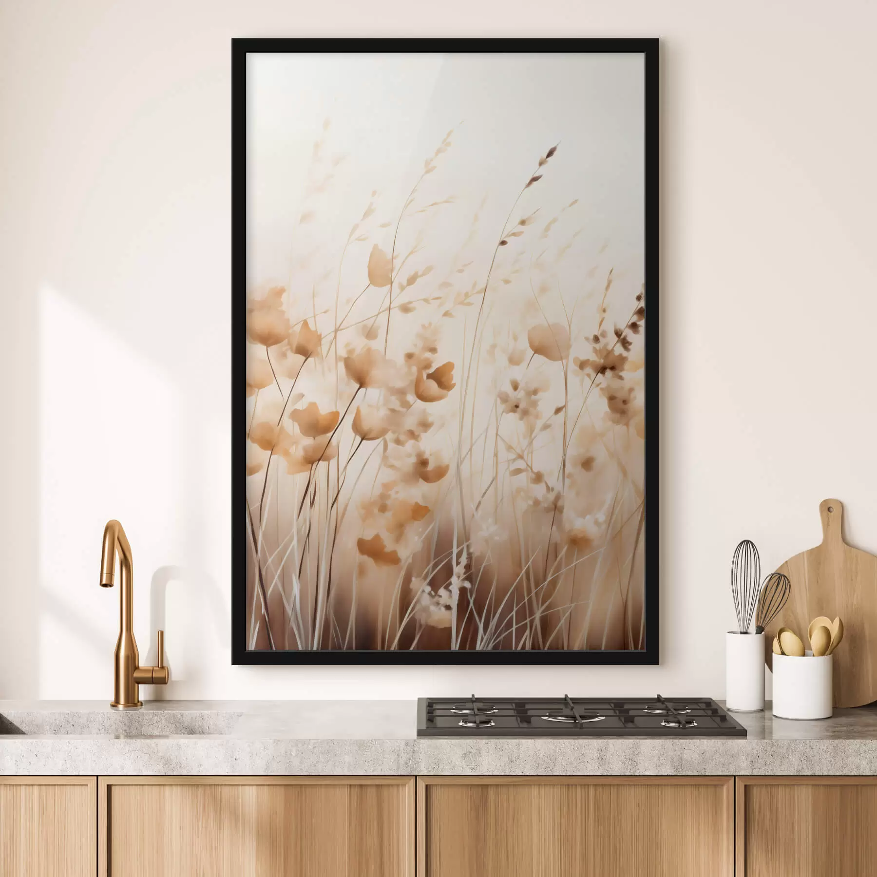 Papier peint Fleurs sauvages abstraites f45063