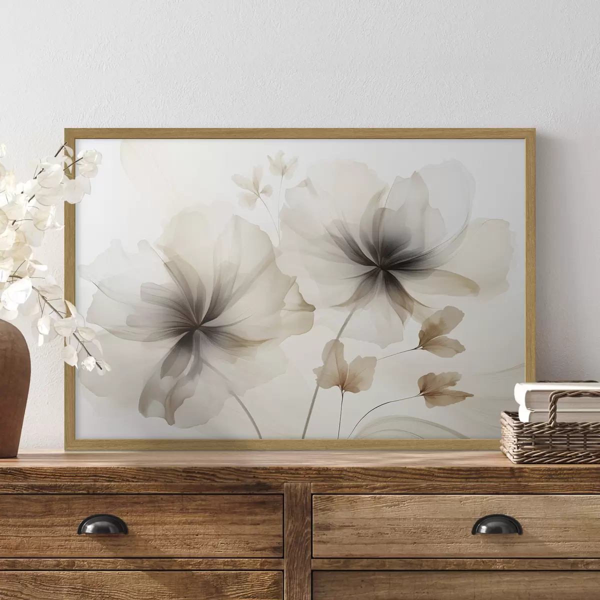 Poster Fleurs dans un souffle f45065
