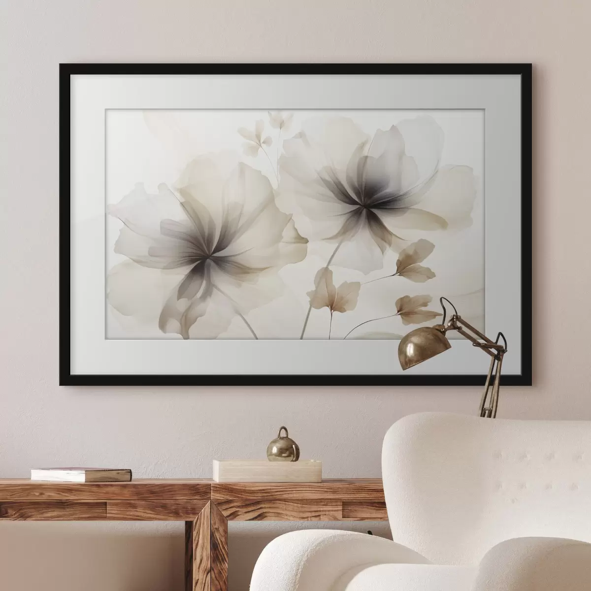 Poster Fleurs dans un souffle f45065