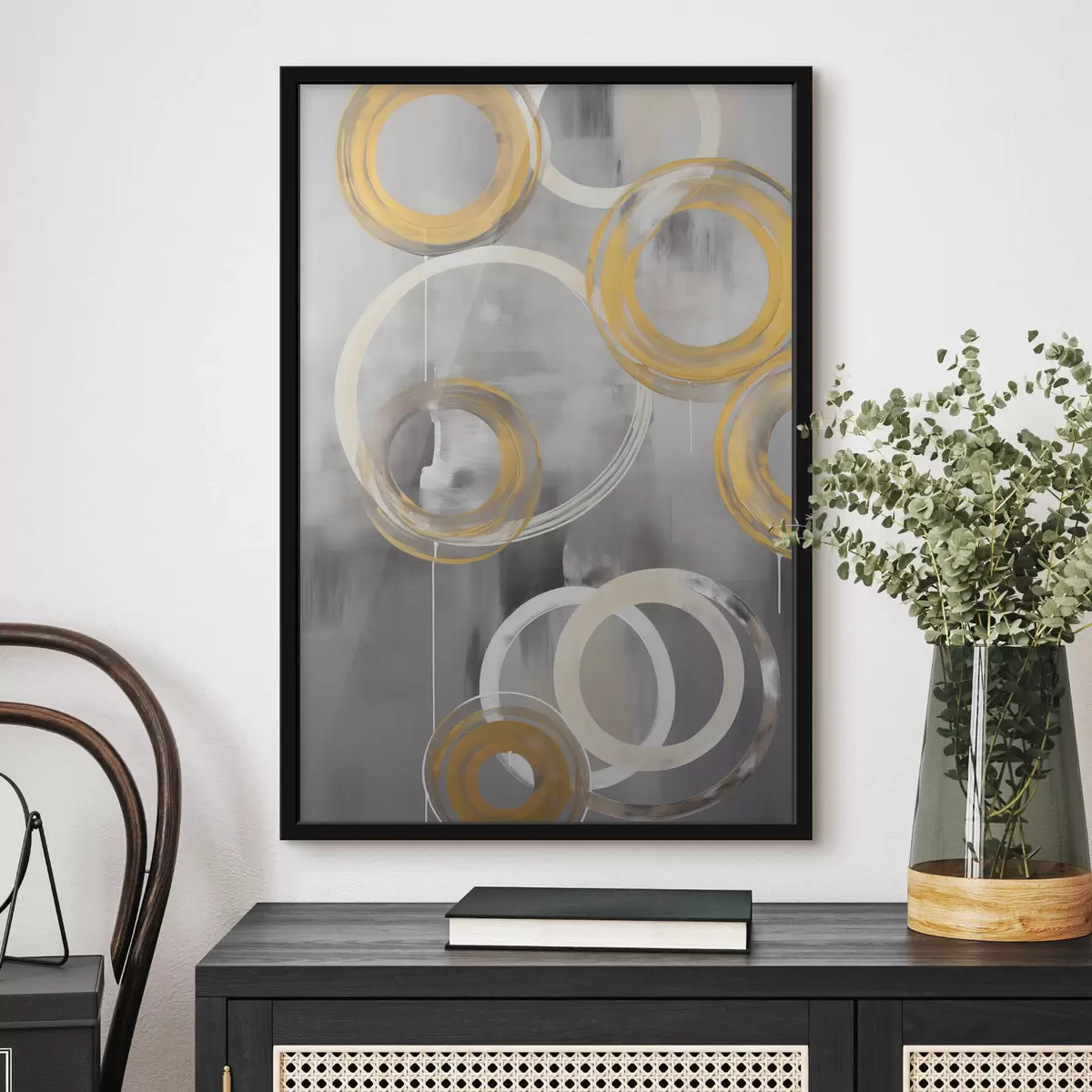Poster Abstraction avec des cercles f45132