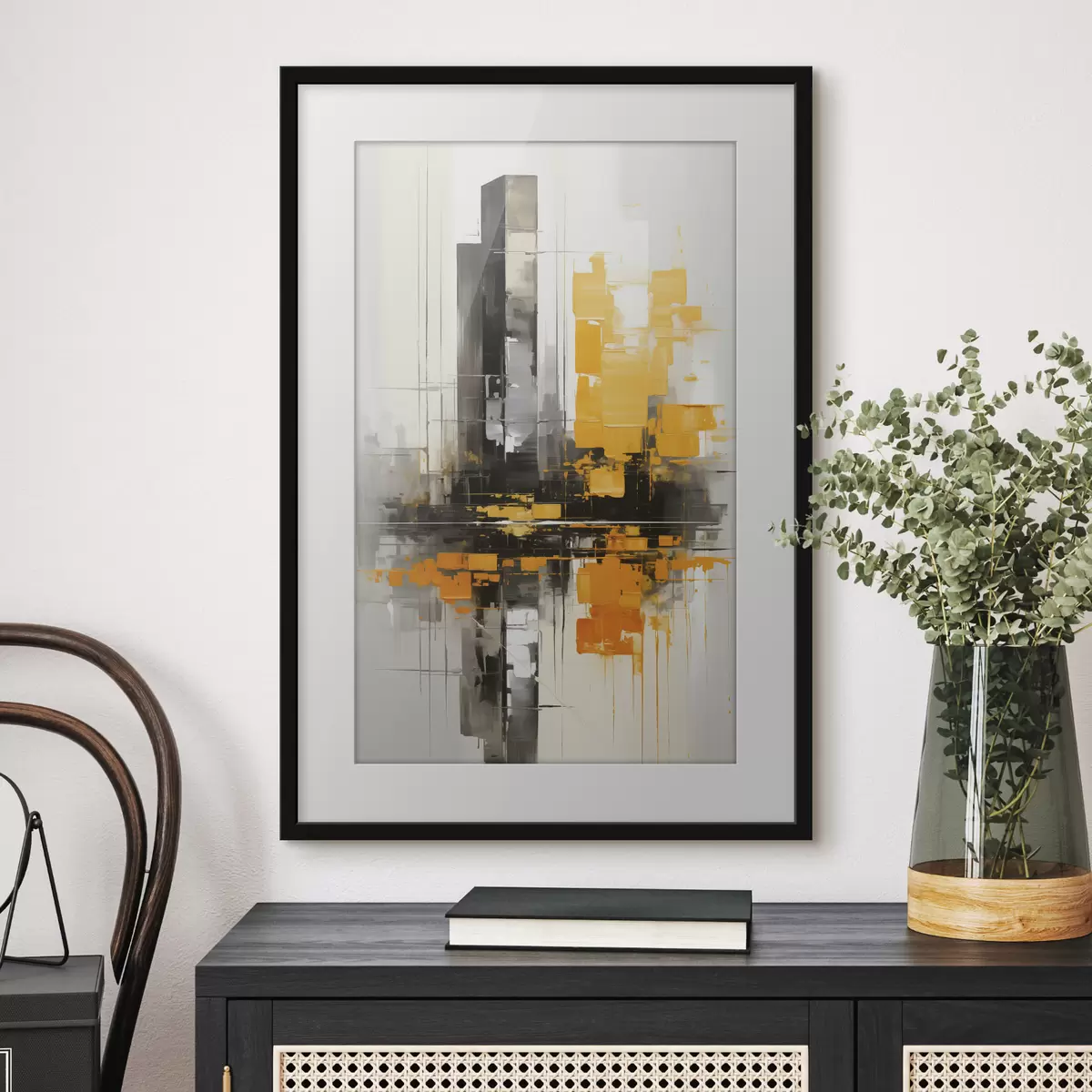 Poster Abstraction avec les gratte-ciel f45162
