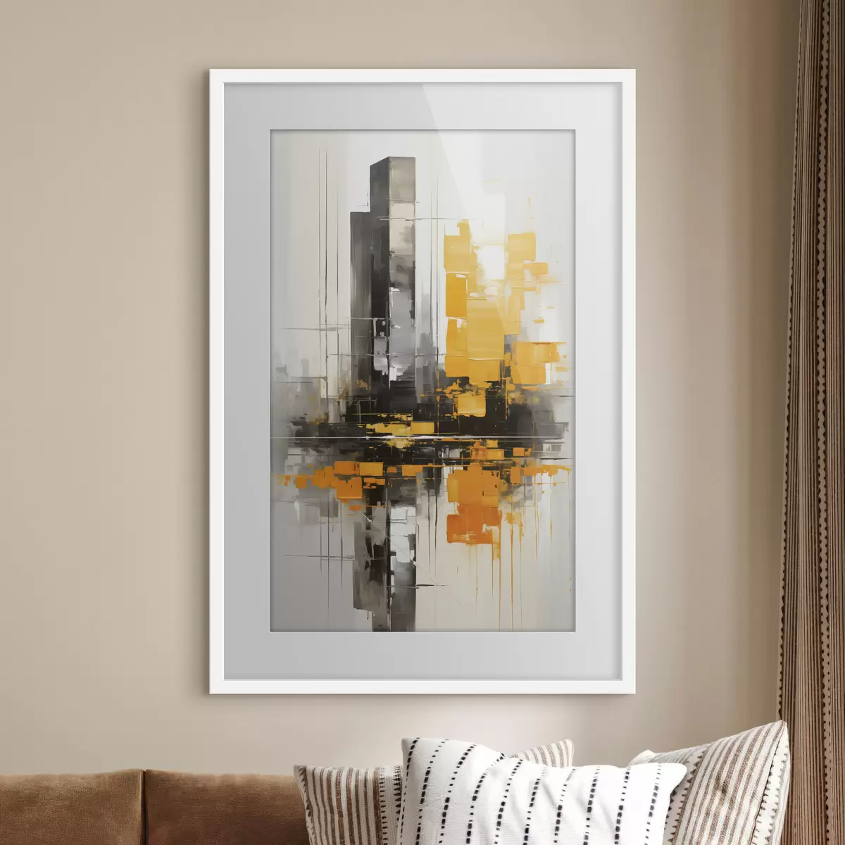 Poster Abstraction avec les gratte-ciel f45162