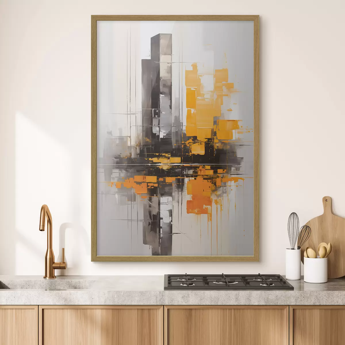 Poster Abstraction avec les gratte-ciel f45162